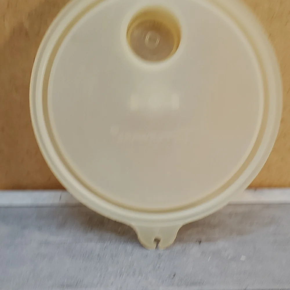 Tupperware Orange Round Container with Lid 1 Quart